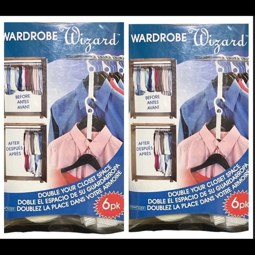 24~Wardrobe Closet Organizer Space Saver Hangers Efficient storage room